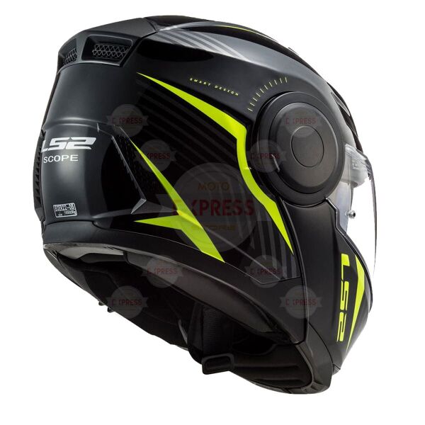 Ls2 Scope Skıd Siyah-Neon Sarı Kask XL