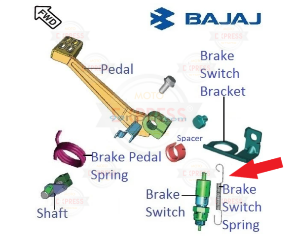 Bajaj Pulsar Ns200 Arka Fren Müşürü Yayı A