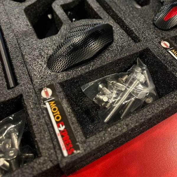 Suzuki GSX-R 1300 Hayabusa Gen3 2021-2025 Uyumlu Motor Koruma Takozu Turuncu