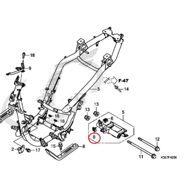 Honda Pcx125 Pcx150 2015-2020 1 Adet Motor Askısı Takozu Lastiği A