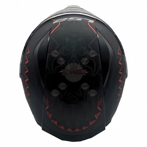 Ls2 Rapıd Takaroa Mat Siyah-Kırmızı Kask