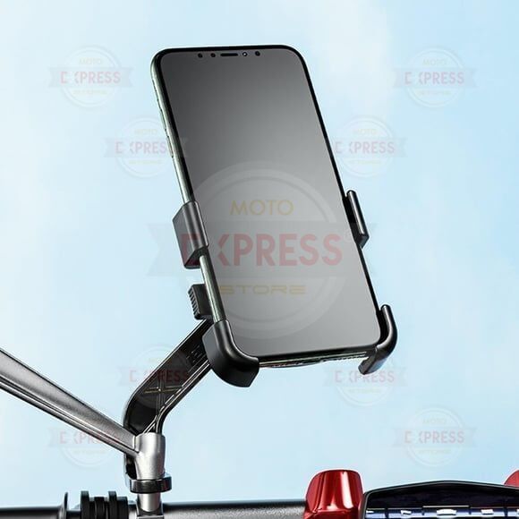 Nukrotech GKN53 Ayna Dibi Bağlantılı Motosiklet Telefon Tutucusu