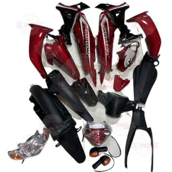 Yamaha Crypton C8 Kırmızı Komple Grenaj Kaporta Seti Cs