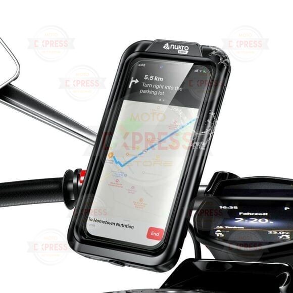 Nukrotech M18 -54 Gidon Bağlantılı Su Geçirmez Telefon Tutucu