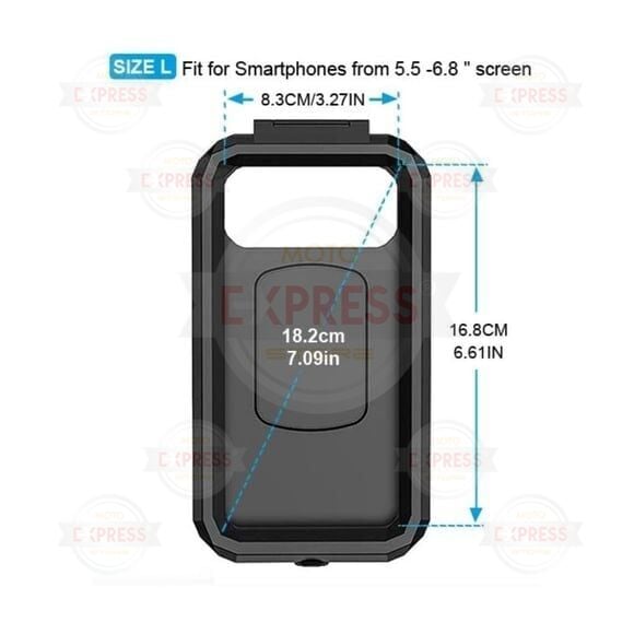 Nukrotech M18 -54 Gidon Bağlantılı Su Geçirmez Telefon Tutucu