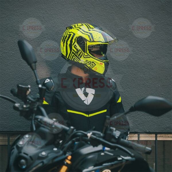 Nexx Sx.100 Enıgma Neon Sarı-Siyah Kask L