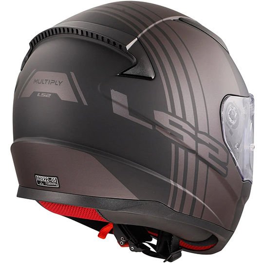 LS2 RAPID MULTIPLY MAT SİYAH-GRİ KASK