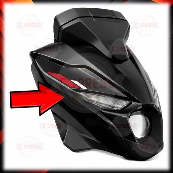 Bajaj Pulsar N250 N160 Sağ Ön Far Yanı Kafa Grenajı Siyah