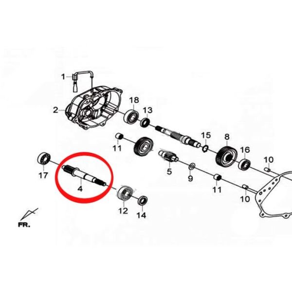 Sym Joymax250 Gts250 Cruisym Şanzıman Prizdirekt Dişlisi Mili A