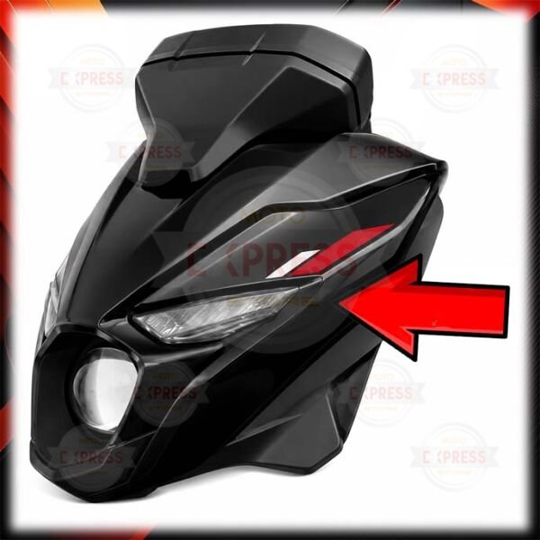 Bajaj Pulsar N250 N160 Sol Ön Far Yanı Kafa Grenajı Siyah