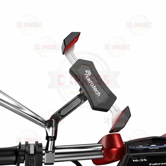 Nukrotech MLS Ayna Dibi Bağlantılı Motosiklet Telefon Tutucusu
