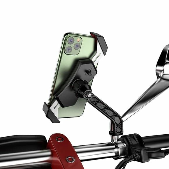 Nukrotech MLS Ayna Dibi Bağlantılı Motosiklet Telefon Tutucusu