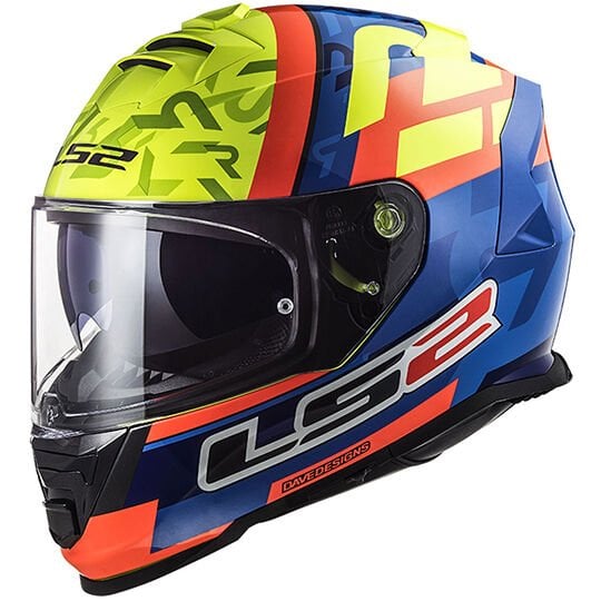 LS2 STORM 2 SALVADOR REPLICA MAVİ-NEON SARI KASK