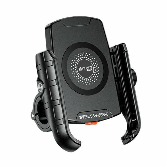Nukrotech SF PLUS Wireless Şarjlı ve TYPE C Motosiklet Telefon Tutucusu