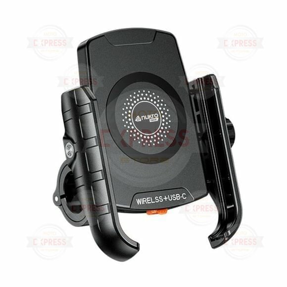 Nukrotech SF PLUS Wireless Şarjlı ve TYPE C Motosiklet Telefon Tutucusu