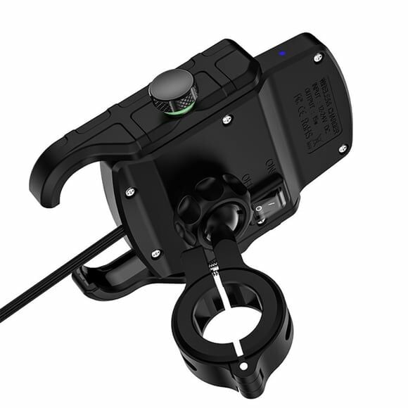 Nukrotech SF PLUS Wireless Şarjlı ve TYPE C Motosiklet Telefon Tutucusu