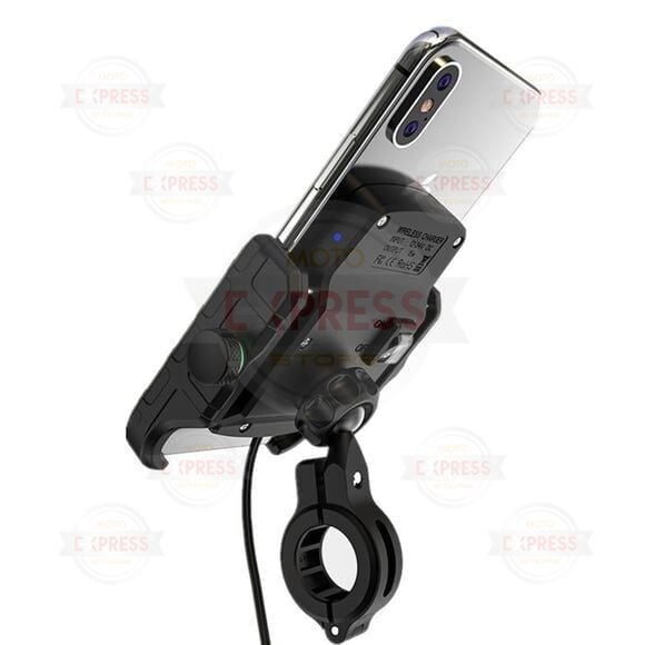 Nukrotech SF Wireless Şarjlı Motosiklet Telefon Tutucusu