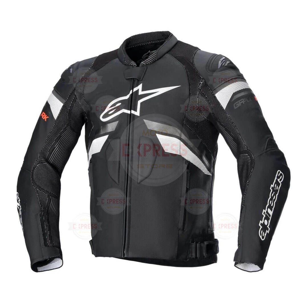 Alpinestars GP Plus R V3 Rideknit Deri Korumalı Motosiklet Montu Siyah