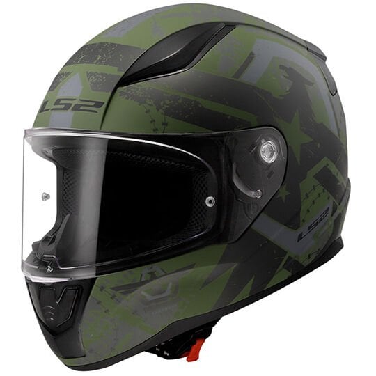 LS2 RAPID 2 THUNDER BIRDS MAT YEŞİL-SİYAH-GRİ KASK