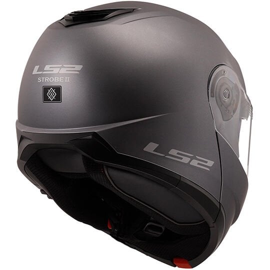 LS2 STROBE 2 MAT TITANIUM KASK