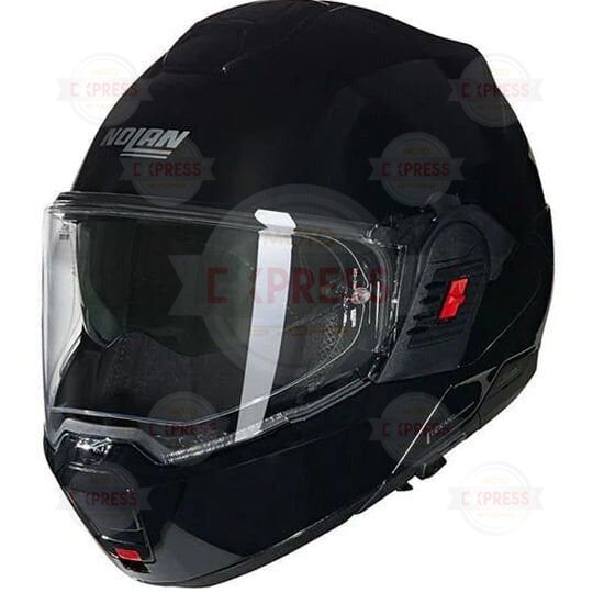 Nolan N120-1 Classıco 301 Çenesi Arkaya Açılır Kask Parlak Siyah XL