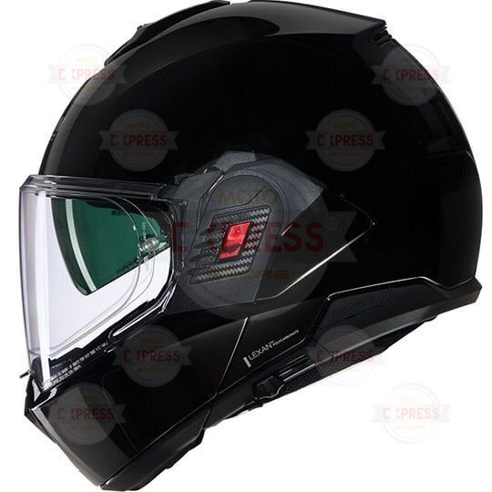 Nolan N120-1 Classıco 301 Çenesi Arkaya Açılır Kask Parlak Siyah XL