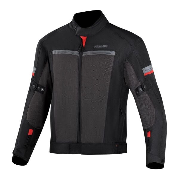 4Riders Valencia Yazlık Korumalı Motosiklet Montu Siyah 3XL