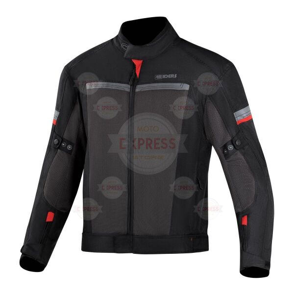 4Riders Valencia Yazlık Korumalı Motosiklet Montu Siyah 3XL