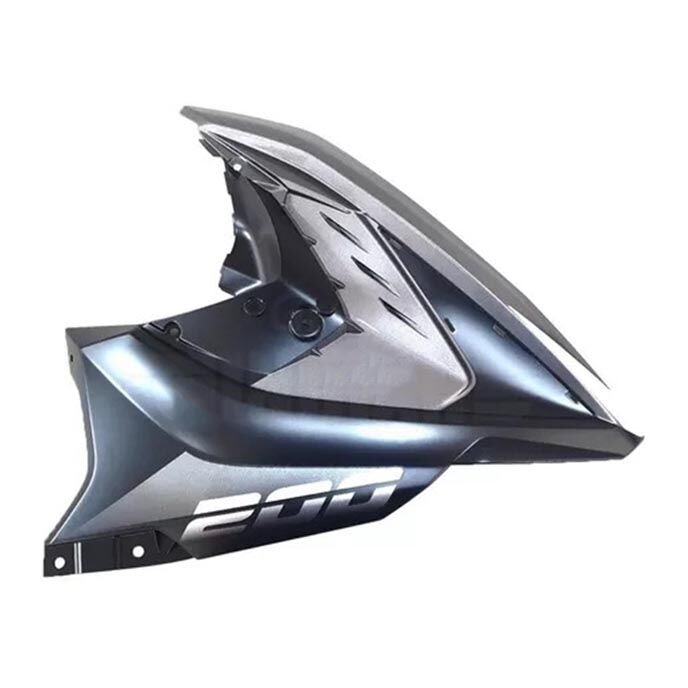 Bajaj Pulsar Rs200 2021-2024 Sağ Ön Büyük Dizlik Grenajı Paneli Siyah-Gri A