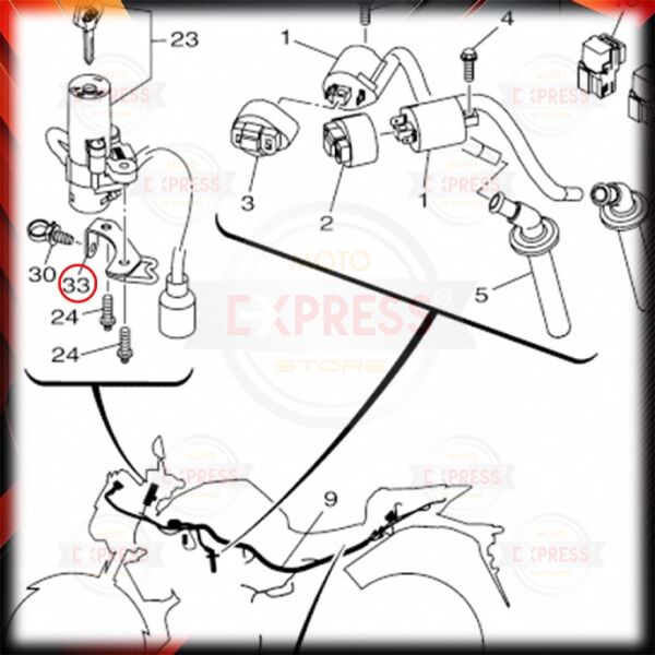 Yamaha MT25 2015-2019 Kontak Alt Bağlantı Braketi Demiri