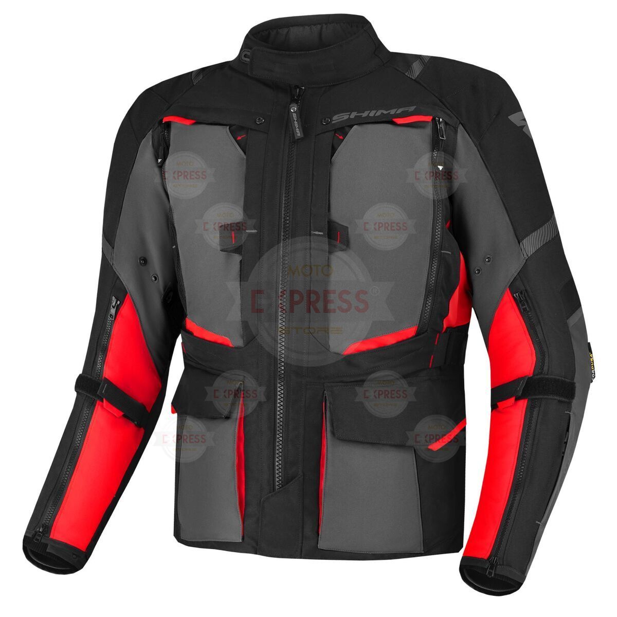 Shima Hero 2.0 Korumalı Motosiklet Montu Kırmızı