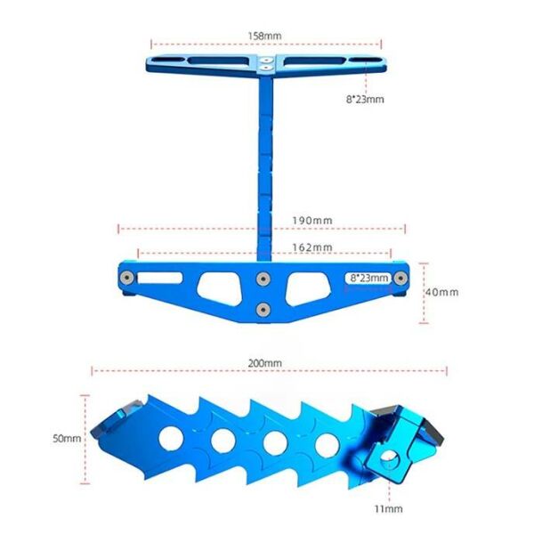 Sinyal Bağlantılı Cnc Kesim Alüminyum Motosiklet Sabit Plakalık Krom M2