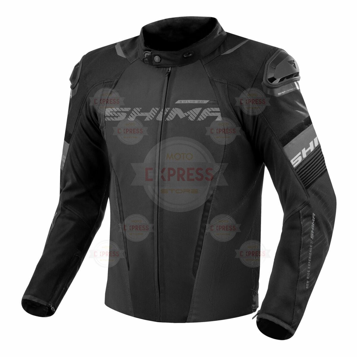 Shima Solid 2.0 Korumalı Motosiklet Montu Siyah L