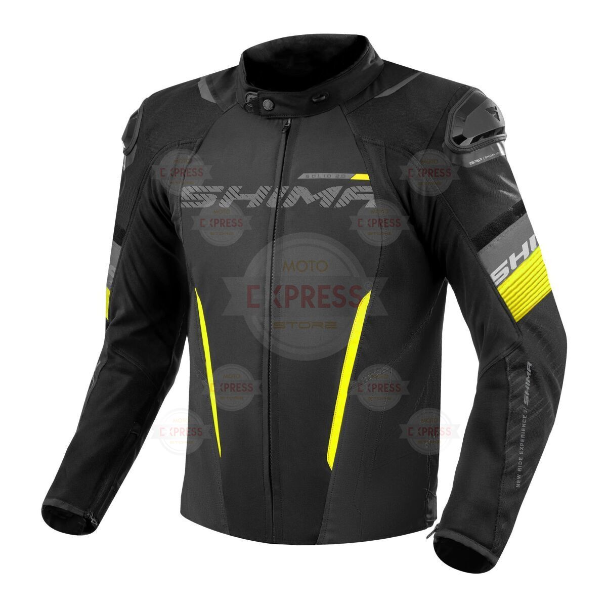 Shima Solid 2.0 Korumalı Motosiklet Montu Siyah / Sarı M