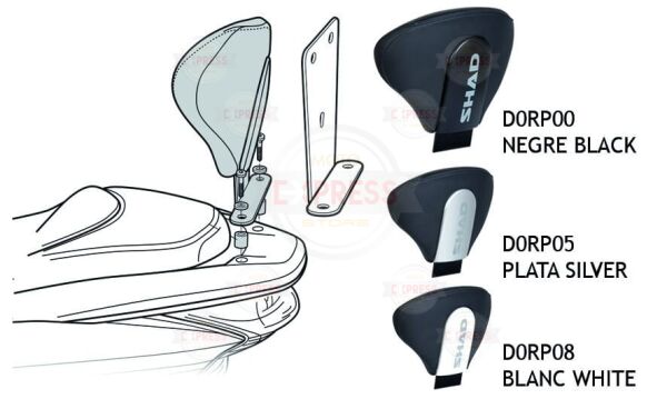 Honda PCX125-150 Uyumlu Sissybar Arka Yolcu Sırt Dayama 2011-2024 Siyah