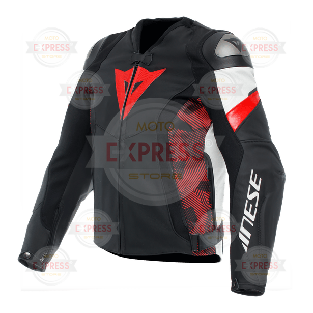 Dainese Avro 5 Blk Red Lava White Deri Mont