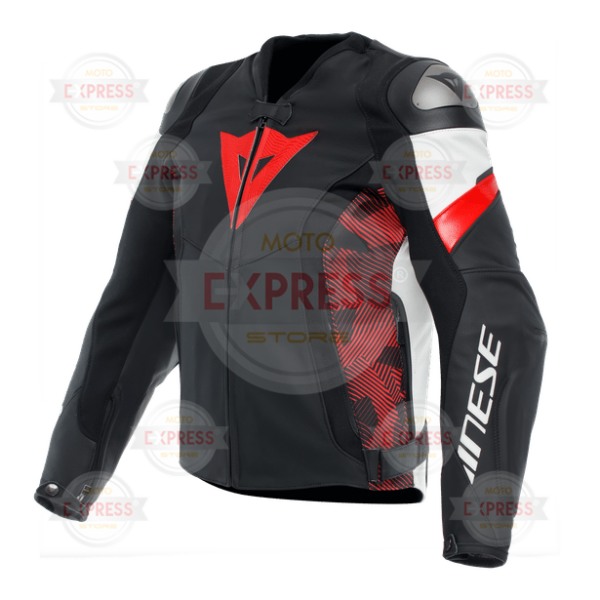 Dainese Avro 5 Blk Red Lava White Deri Mont