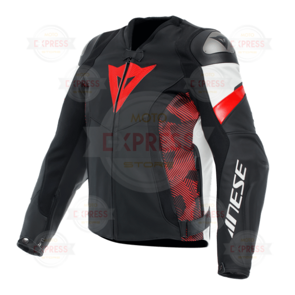 Dainese Avro 5 Blk Red Lava White Deri Mont