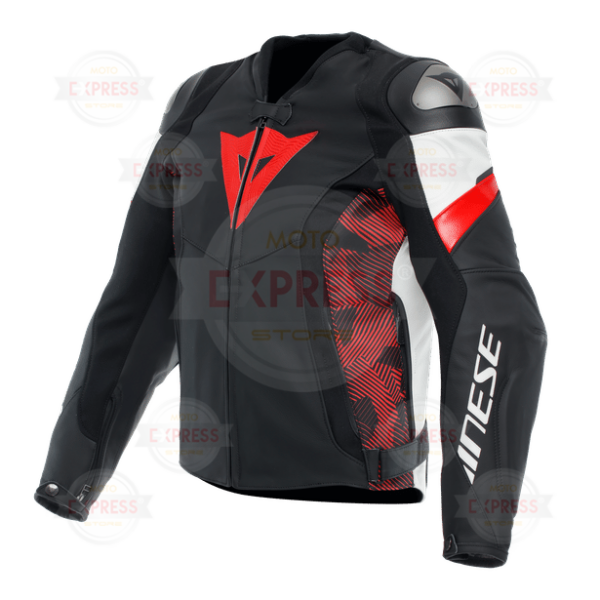 Dainese Avro 5 Blk Red Lava White Deri Mont 54