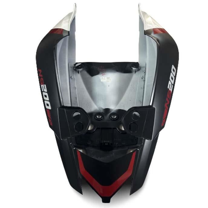 Bajaj Pulsar Ns200 2021-2023 Sağ Sol Arka Sele Altı Kuyruk Grenajı Beyaz-Kırmızı-Siyah A