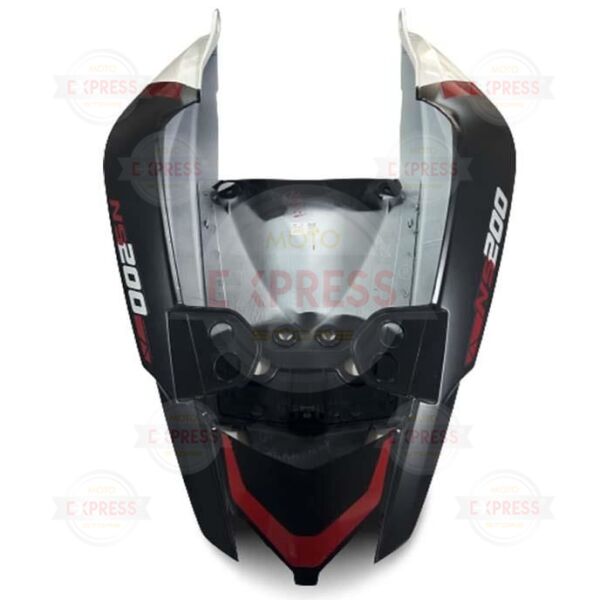 Bajaj Pulsar Ns200 2021-2023 Sağ Sol Arka Sele Altı Kuyruk Grenajı Beyaz-Kırmızı-Siyah A