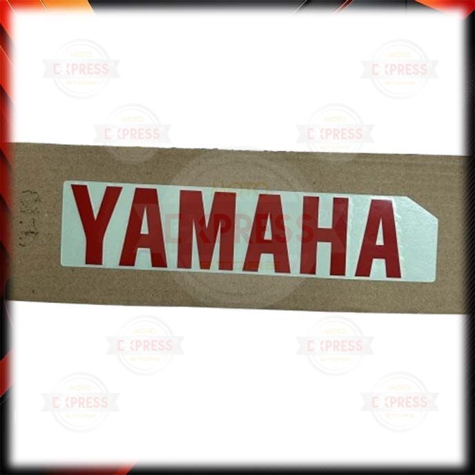 20x5cm Yamaha Yazısı Etiketi Sticker Kırmızı