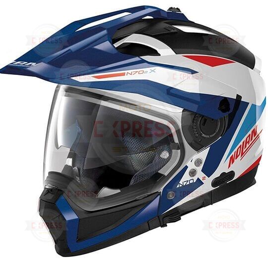 Nolan N70-2 X 06 Stunner N-Com 053 Çene Çıkarılabilir Siperlikli Motosiklet Kaskı L