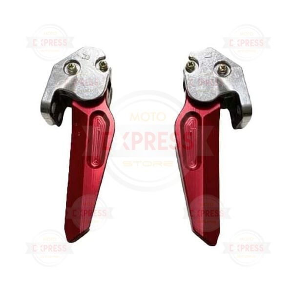 Yamaha Xmax250-300 2018-2024 Sağ-Sol Arka Ayaklık Basamak Yolcu Basamağı Kırmızı