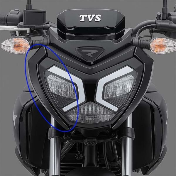 Tvs Raider 125 Sağ Far Yanı Kafa Grenajı Paneli Parlak Siyah A