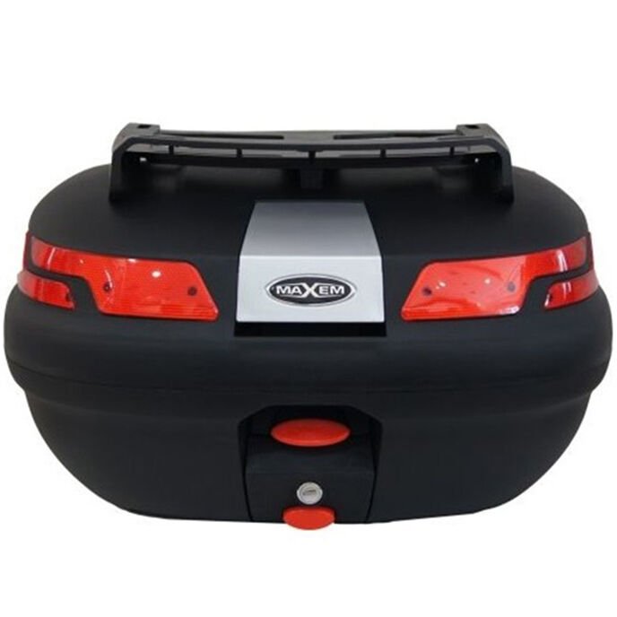 Maxem SL45 Full Motosiklet Arka Çantası Topcase Siyah 45 Litre