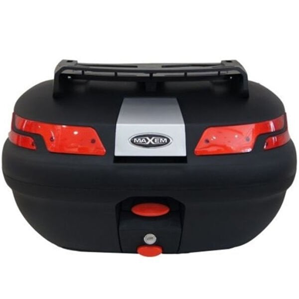 Maxem SL45 Full Motosiklet Arka Çantası Topcase Siyah 45 Litre