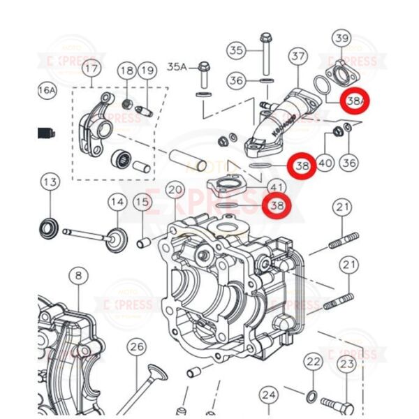 Tvs Wego110 Jupiter110 2016-2024 1 Adet Emme Manifoldu Oringi Contası A