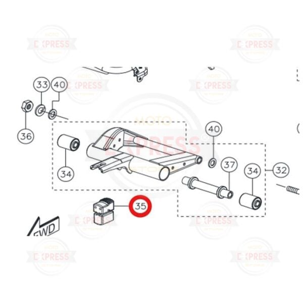 Tvs Jupiter 110  Wego 110 Motor Taşıma Askısı Takozu Lastiği Stoperi A