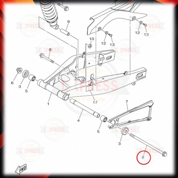 Yamaha Yzf R25 MT25 2014-2024 Mafsal Mili Saplaması